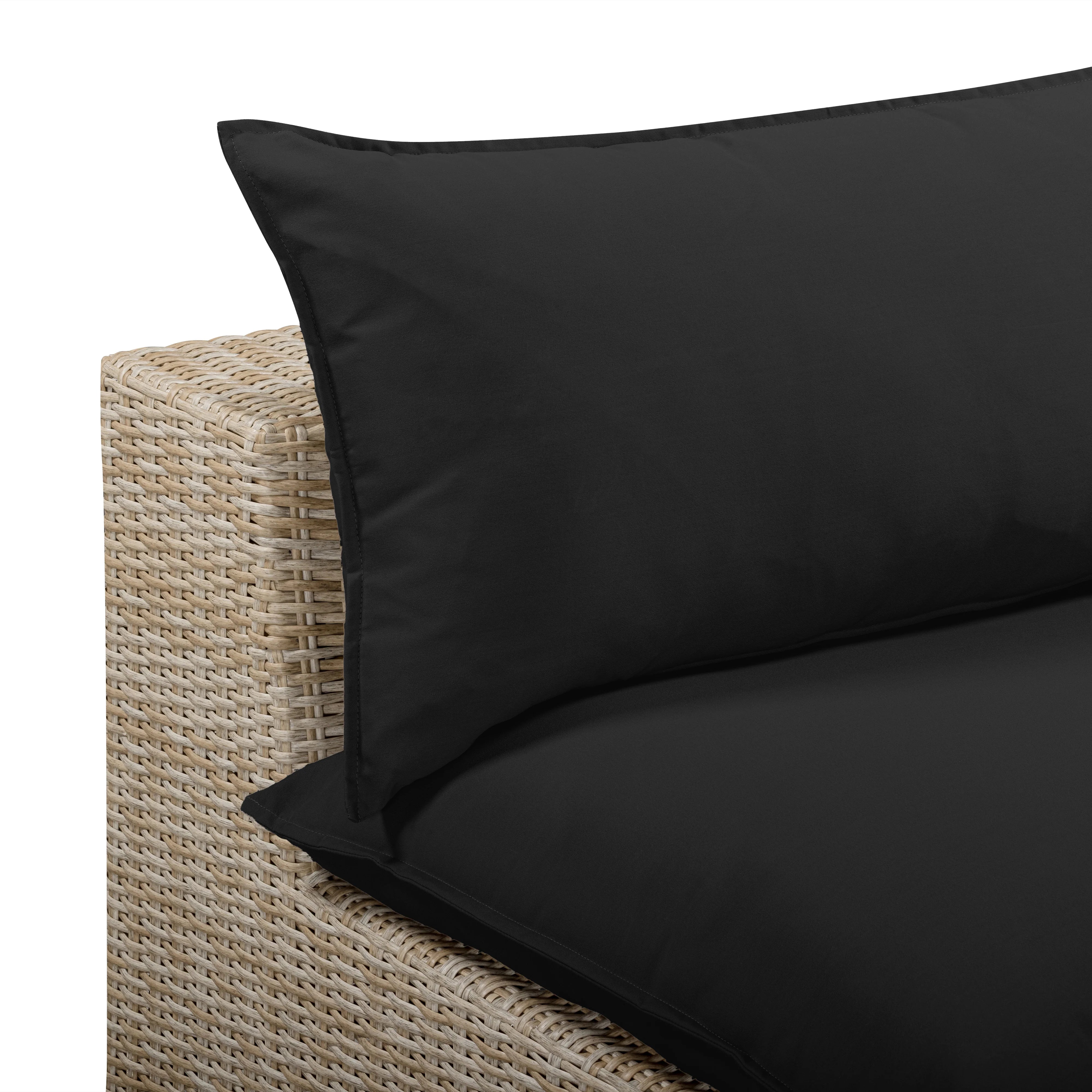 Cali Performance Fabric & Wicker Outdoor Armless Chair