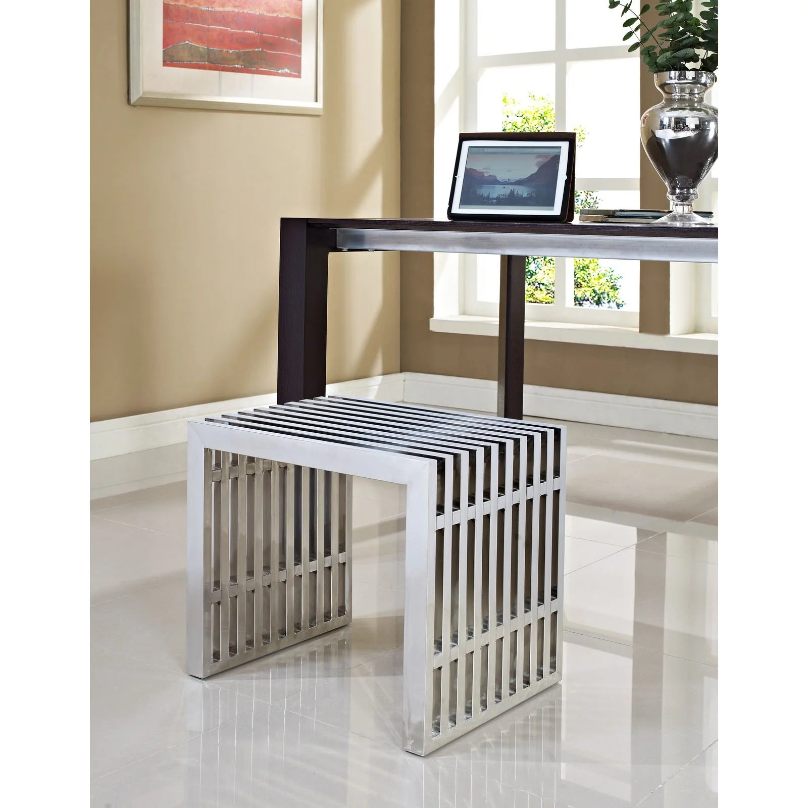 Gridiron Stainless Steel Bench - Small