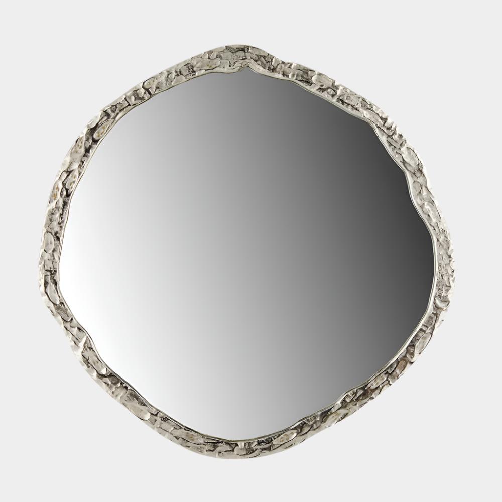 Organic Wall Mirror - Silver