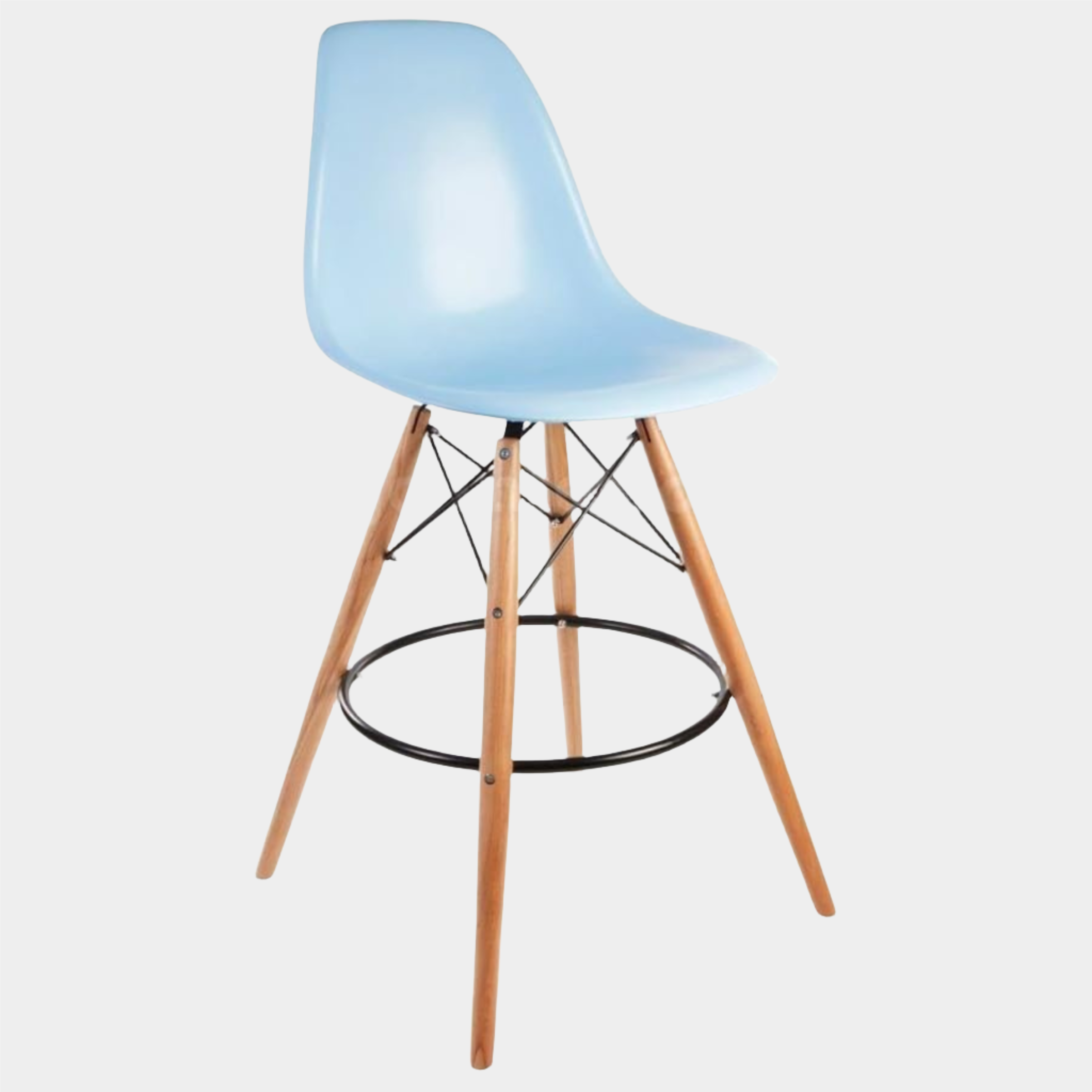 Eiffel Stool Natural Wood Legs (26")