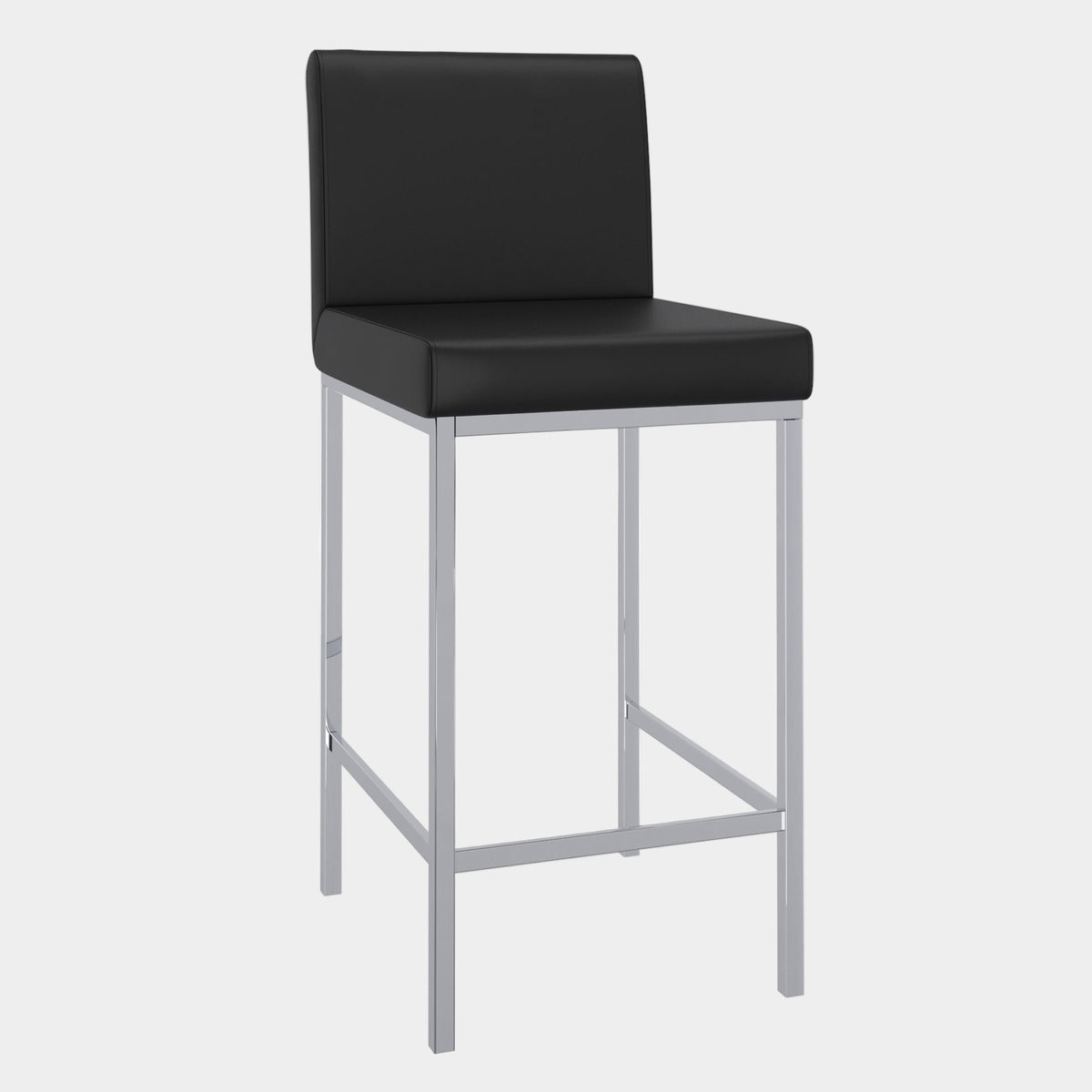 Porto Counter Stool - 26" 2 Black Chrome