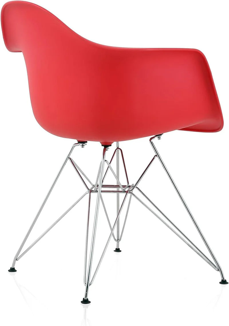 Eames Molded Plastic Armchair - Chrome Legs