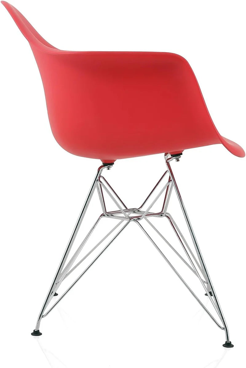 Eames Molded Plastic Armchair - Chrome Legs