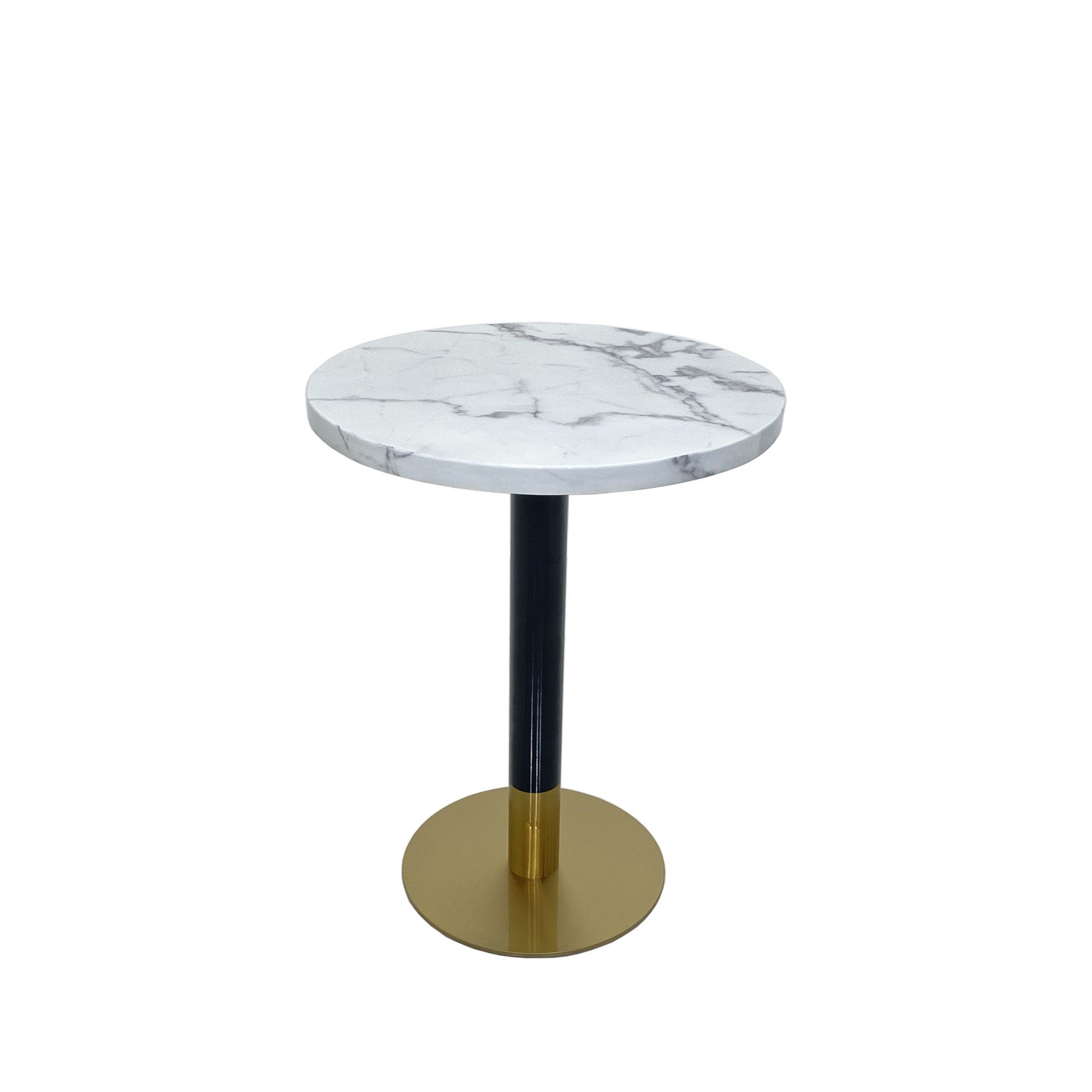 Orbit Continental Tea Height Round Table - Marble