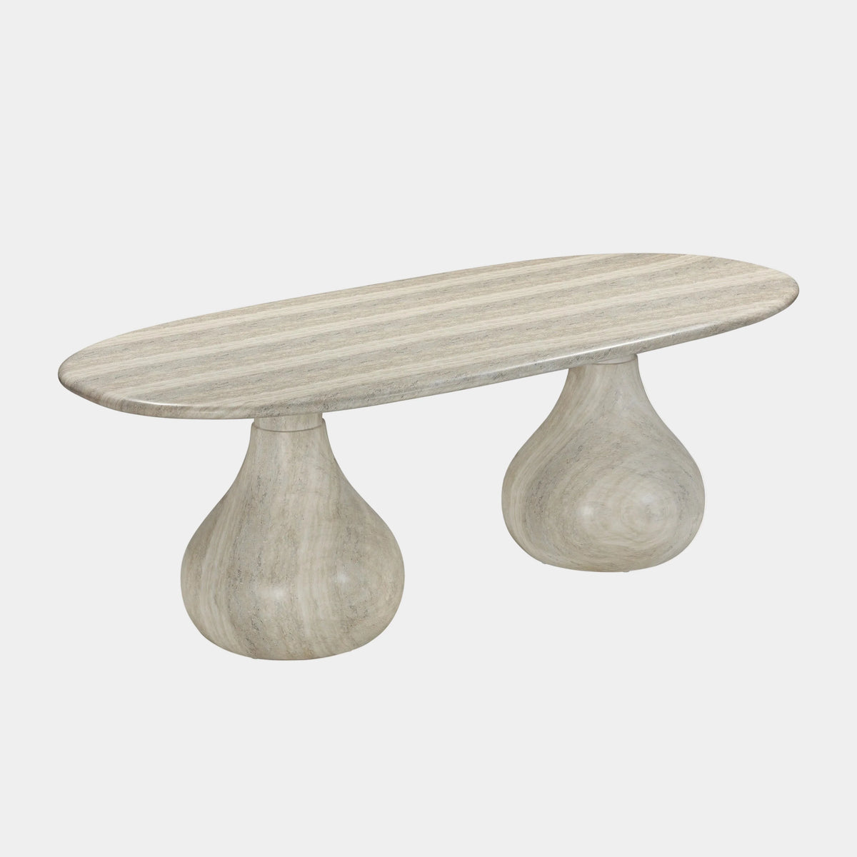 Smooch Indoor Outdoor Dining Table - 87" Concrete