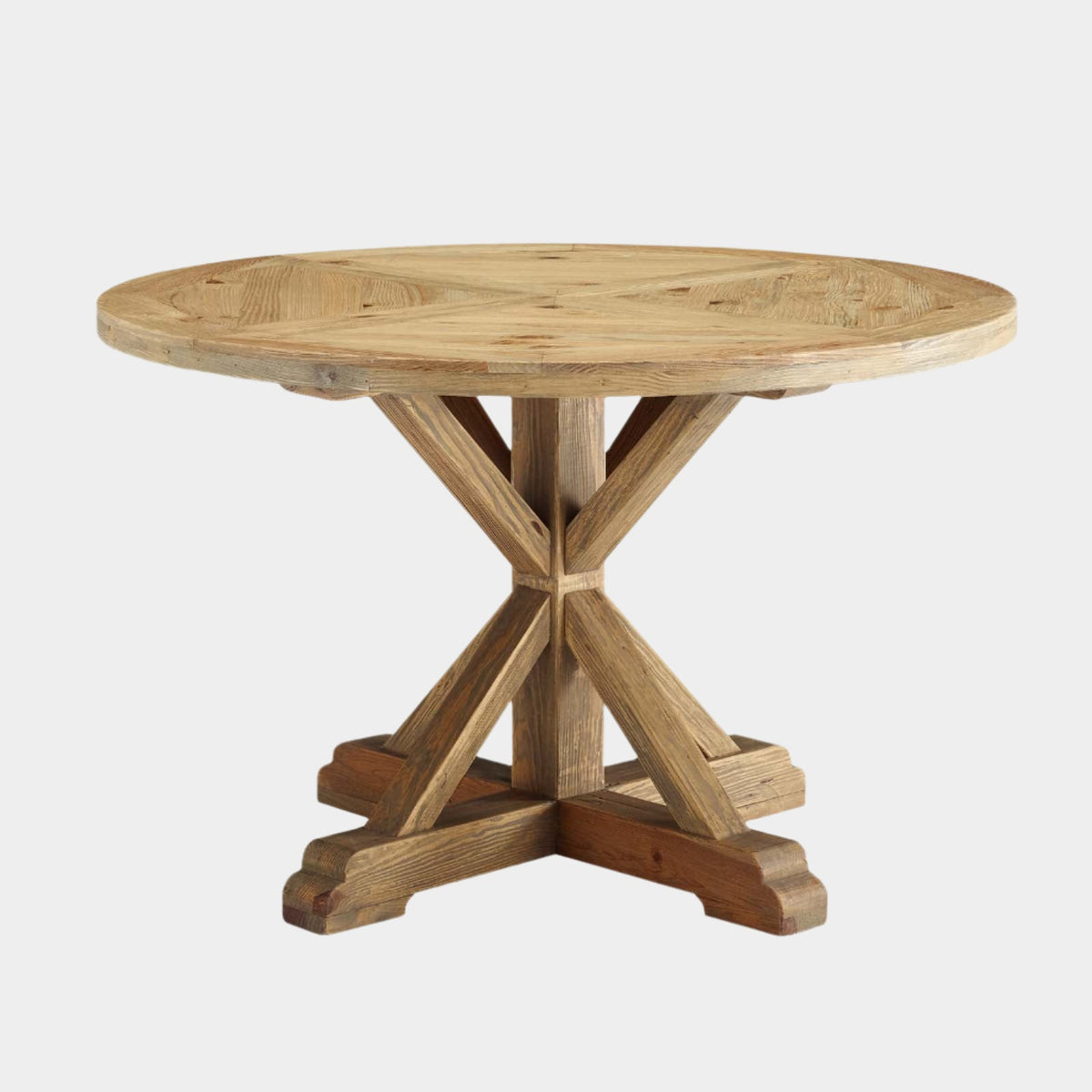 Stitch Wood Dining Table - 47" Round