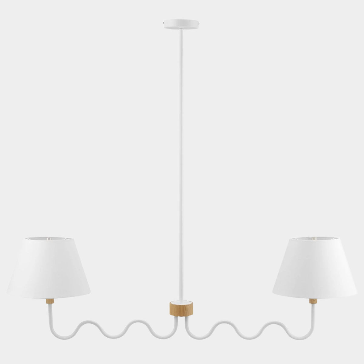 Sunlit Squiggle Arm Pendant - 2 Light