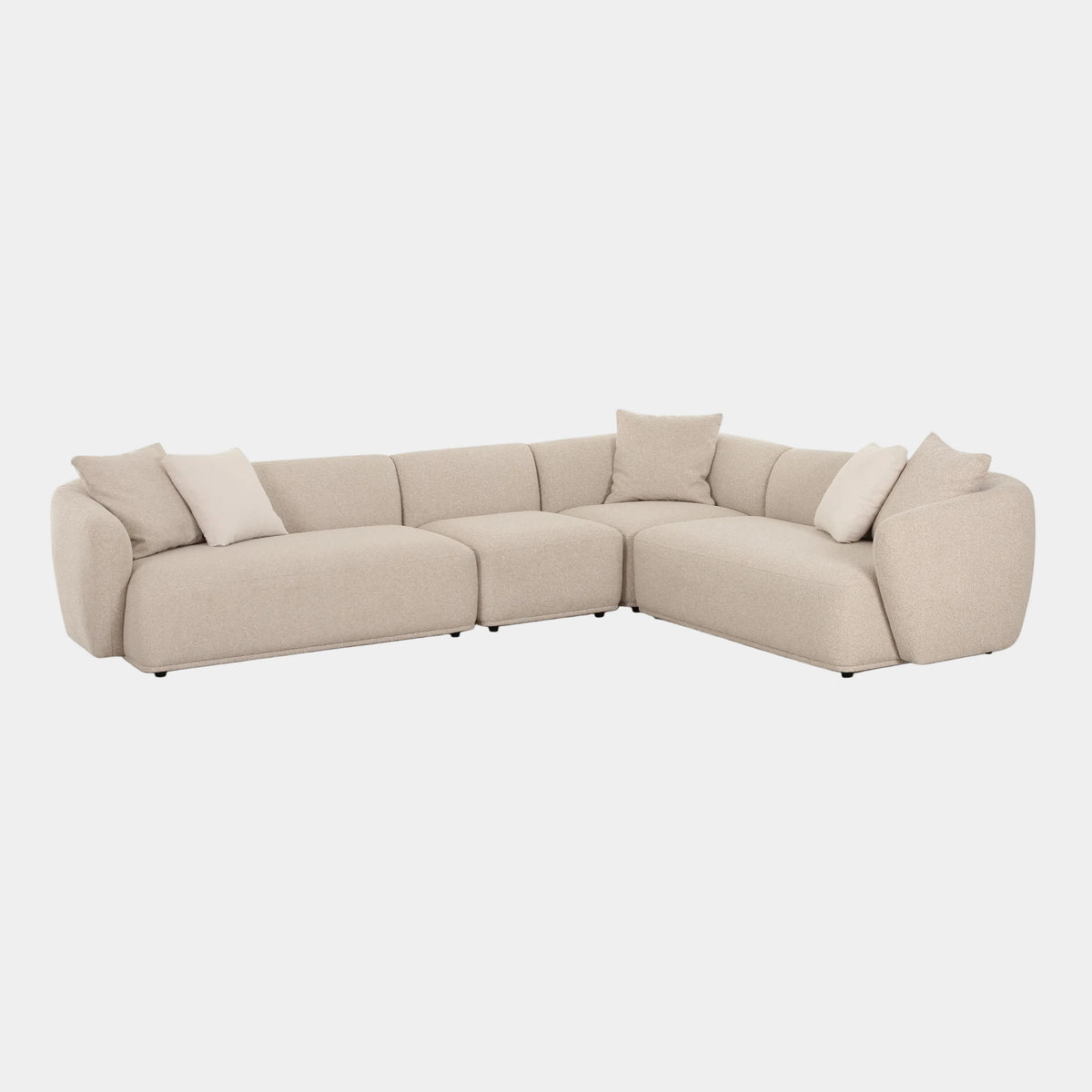 Sylvie Sectional - 4 Cream Performance Boucle