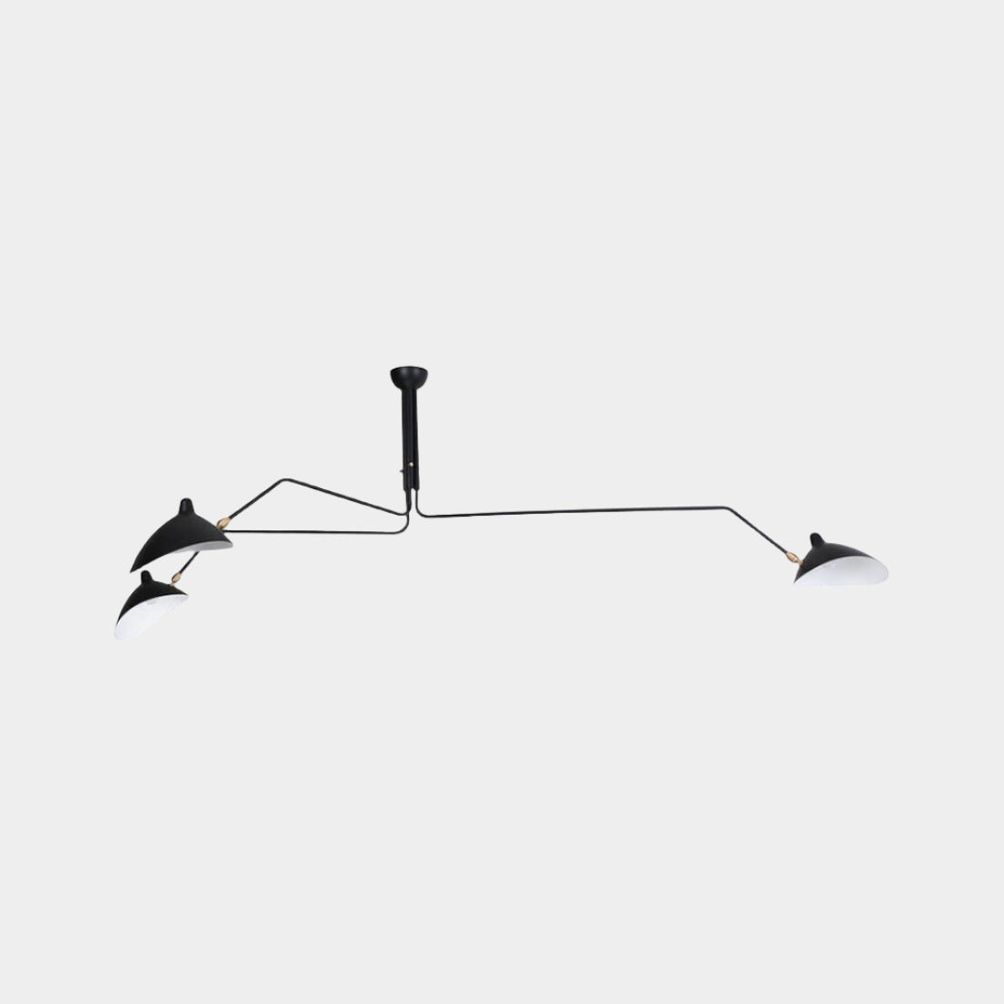 Serge Mouille Three-Arm Sconce Lamp