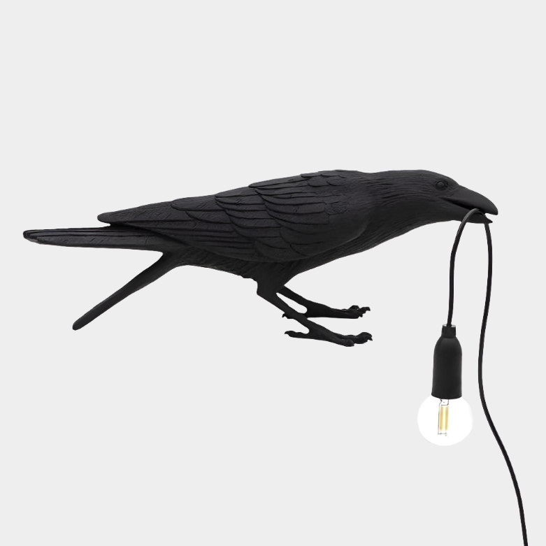 Bird Lamp Black