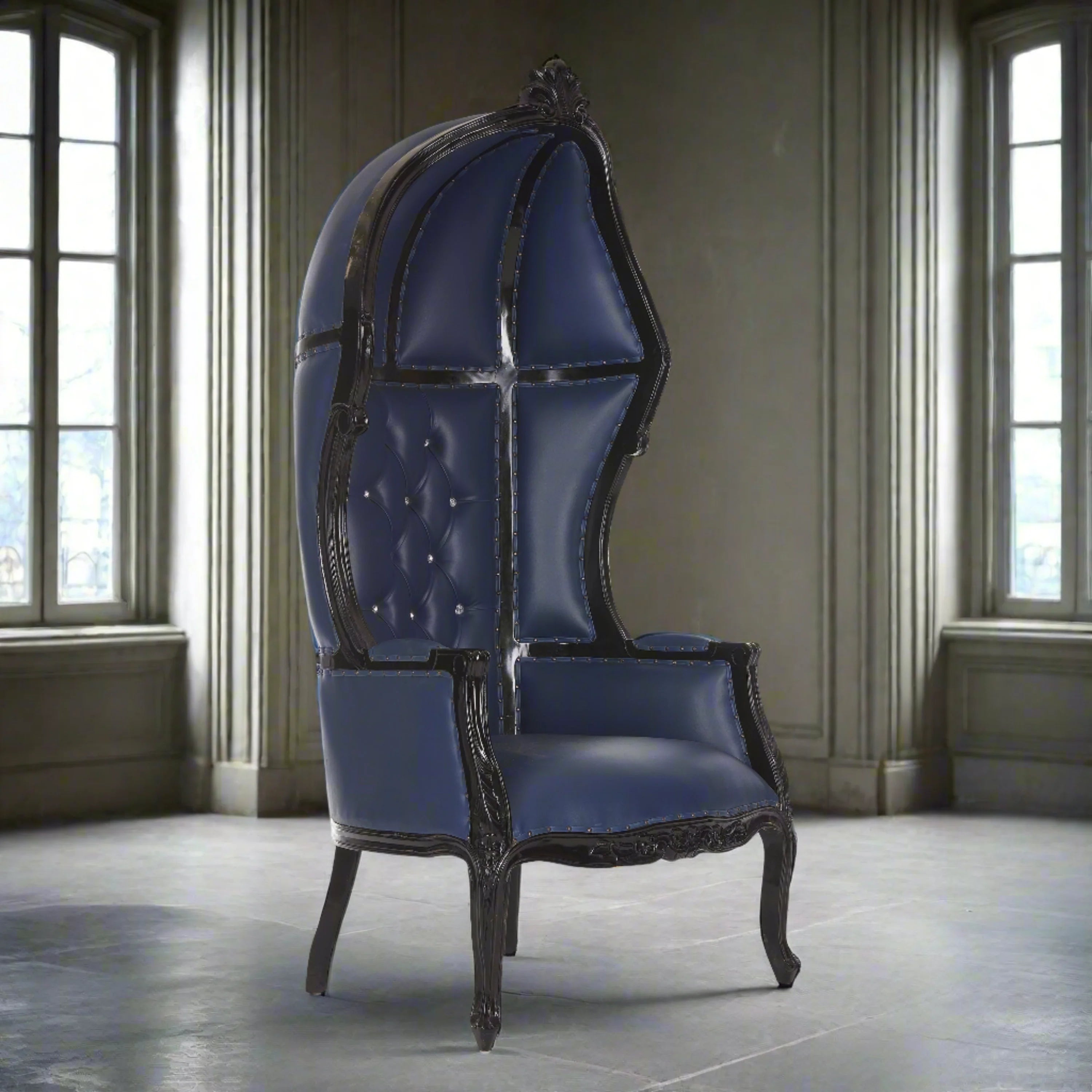 Cobra Hooded Canopy Throne Chair