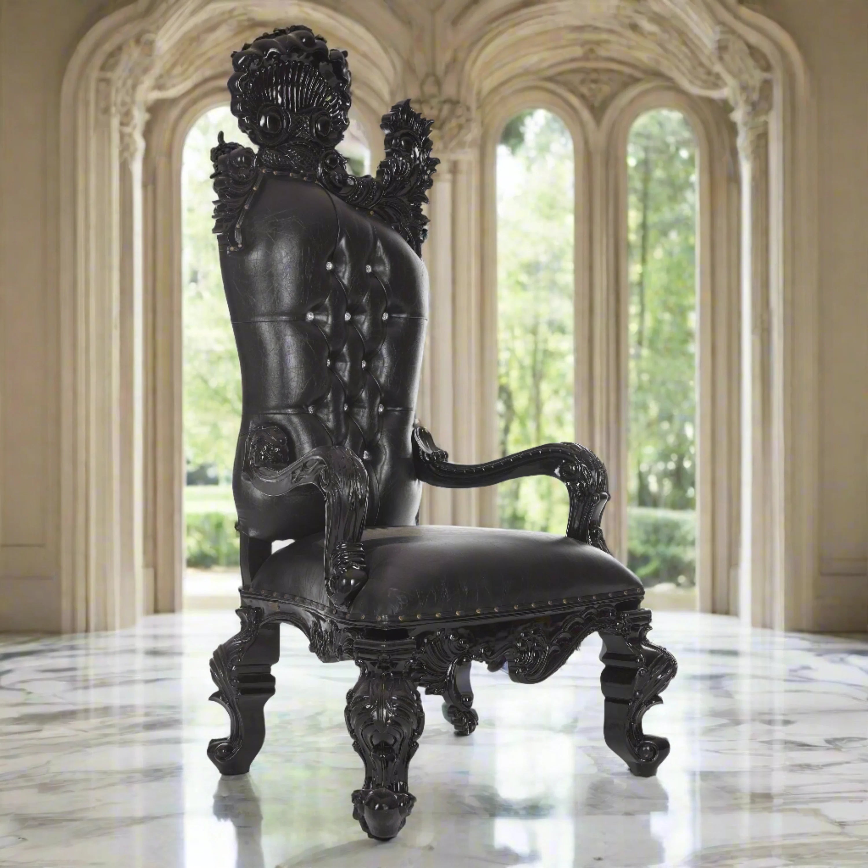 Leandra Royal Throne Chair