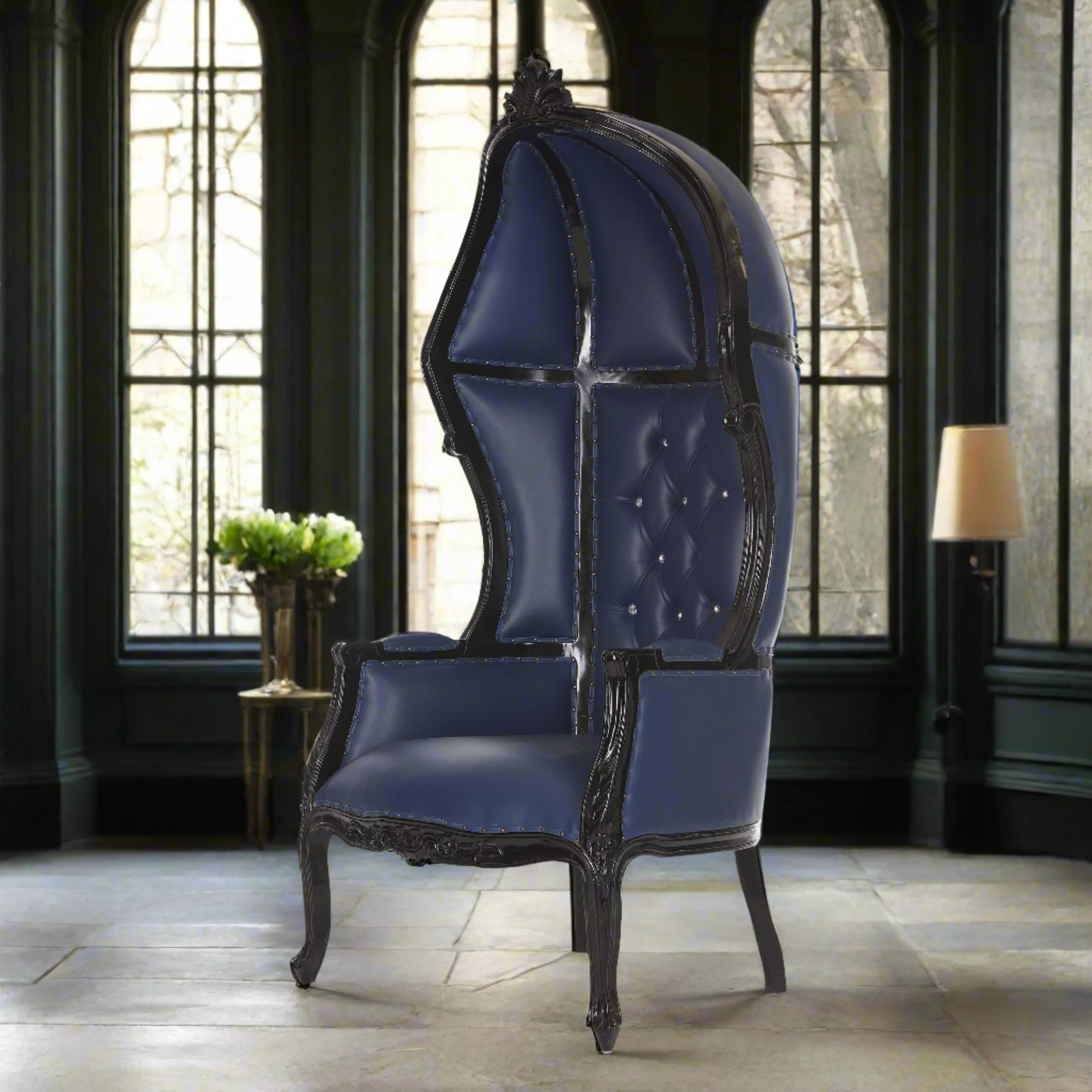 Cobra Hooded Canopy Throne Chair