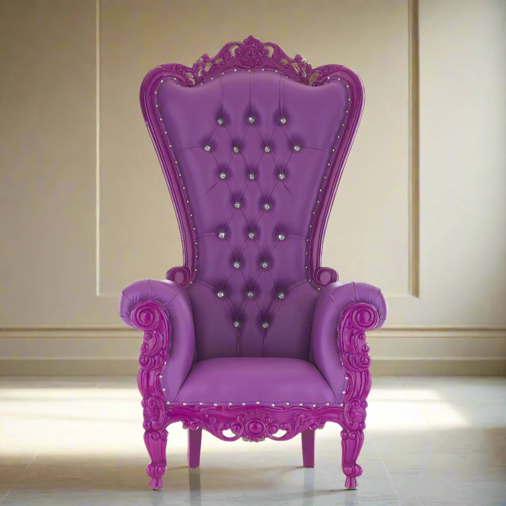 Queen Tiffany Throne Chair - Vinyl