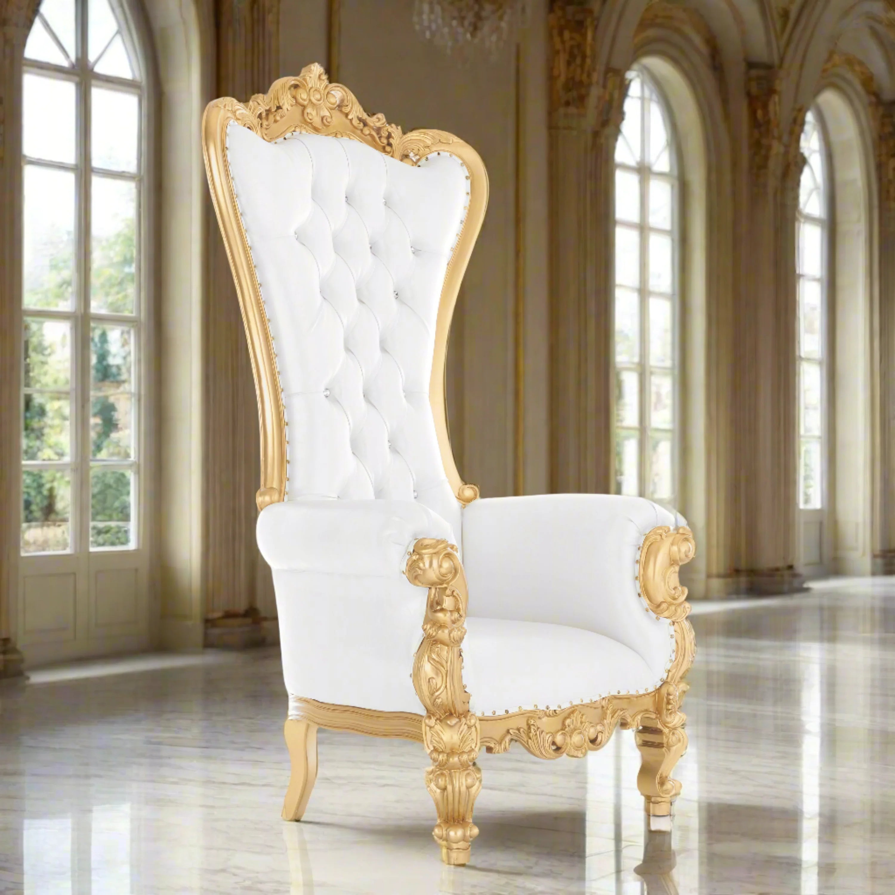 Chloe Throne Chair - Vinyl