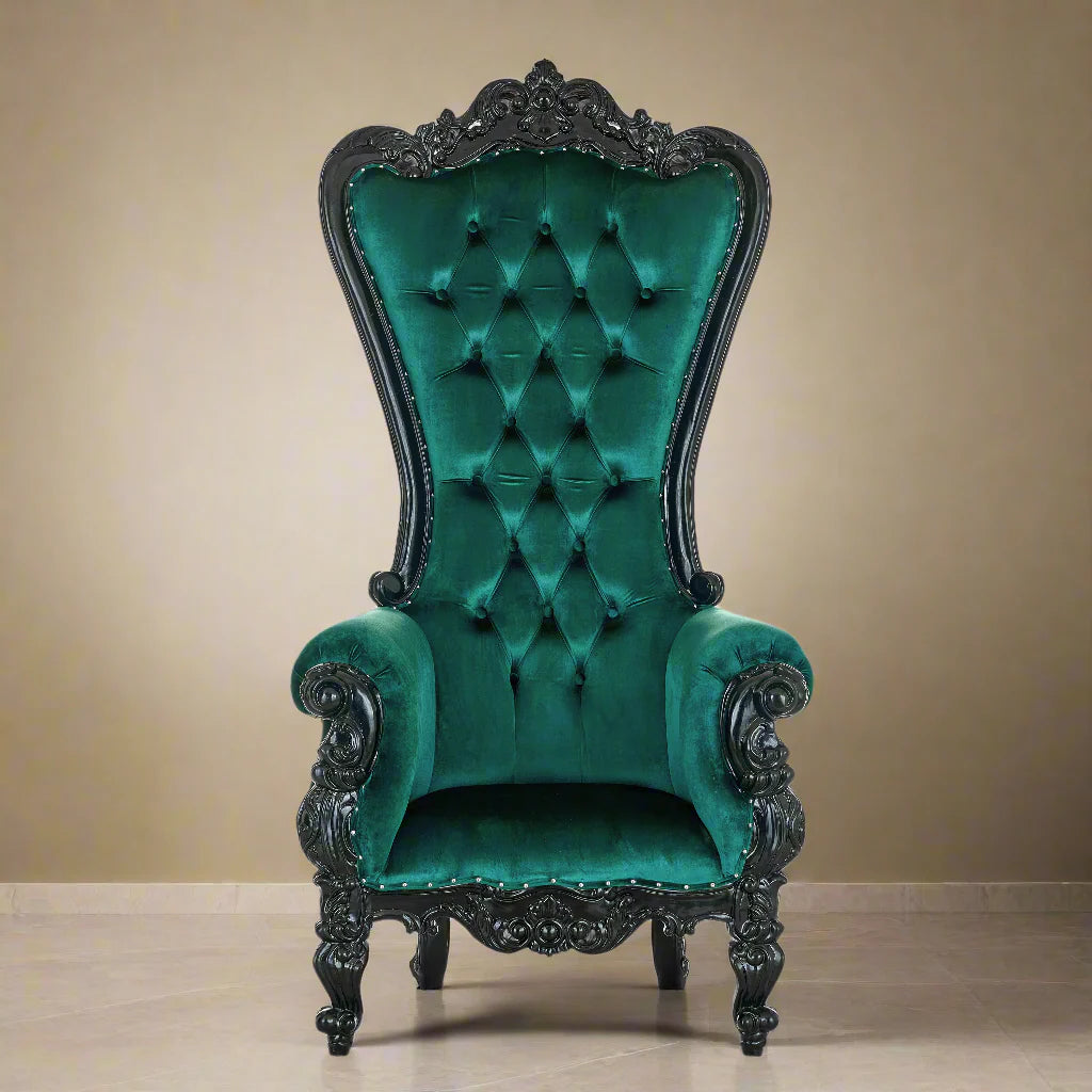Chloe Throne Chair - Velvet