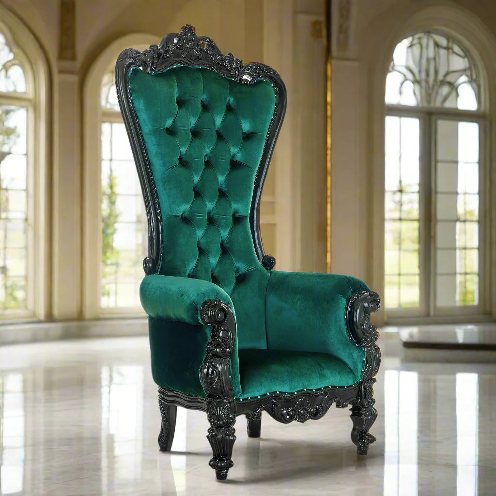 Chloe Throne Chair - Velvet