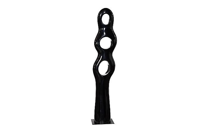 Triple Circle Sculpture Gel Coat - Black