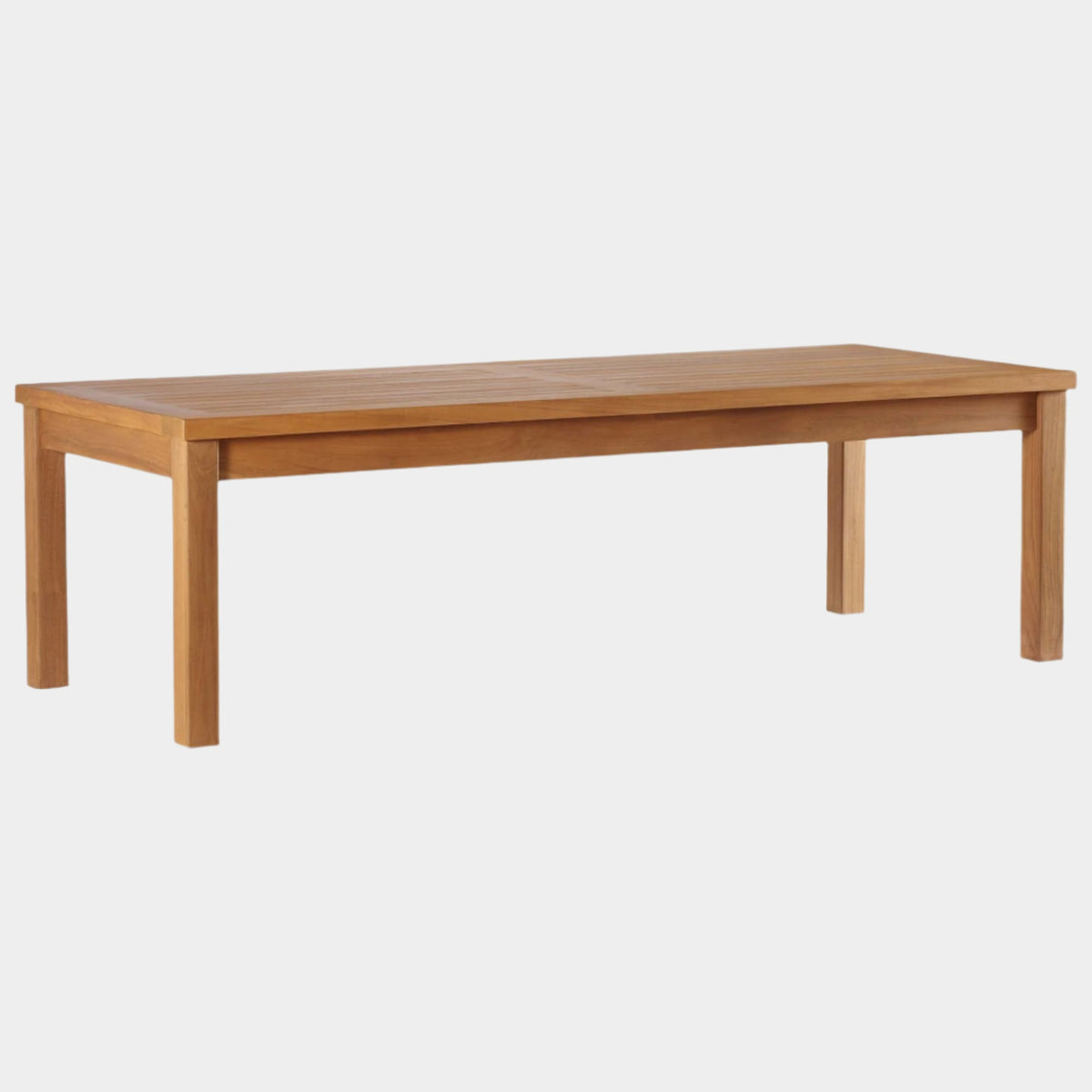 Upland Outdoor Patio Teak Coffee Table - Teak Natural