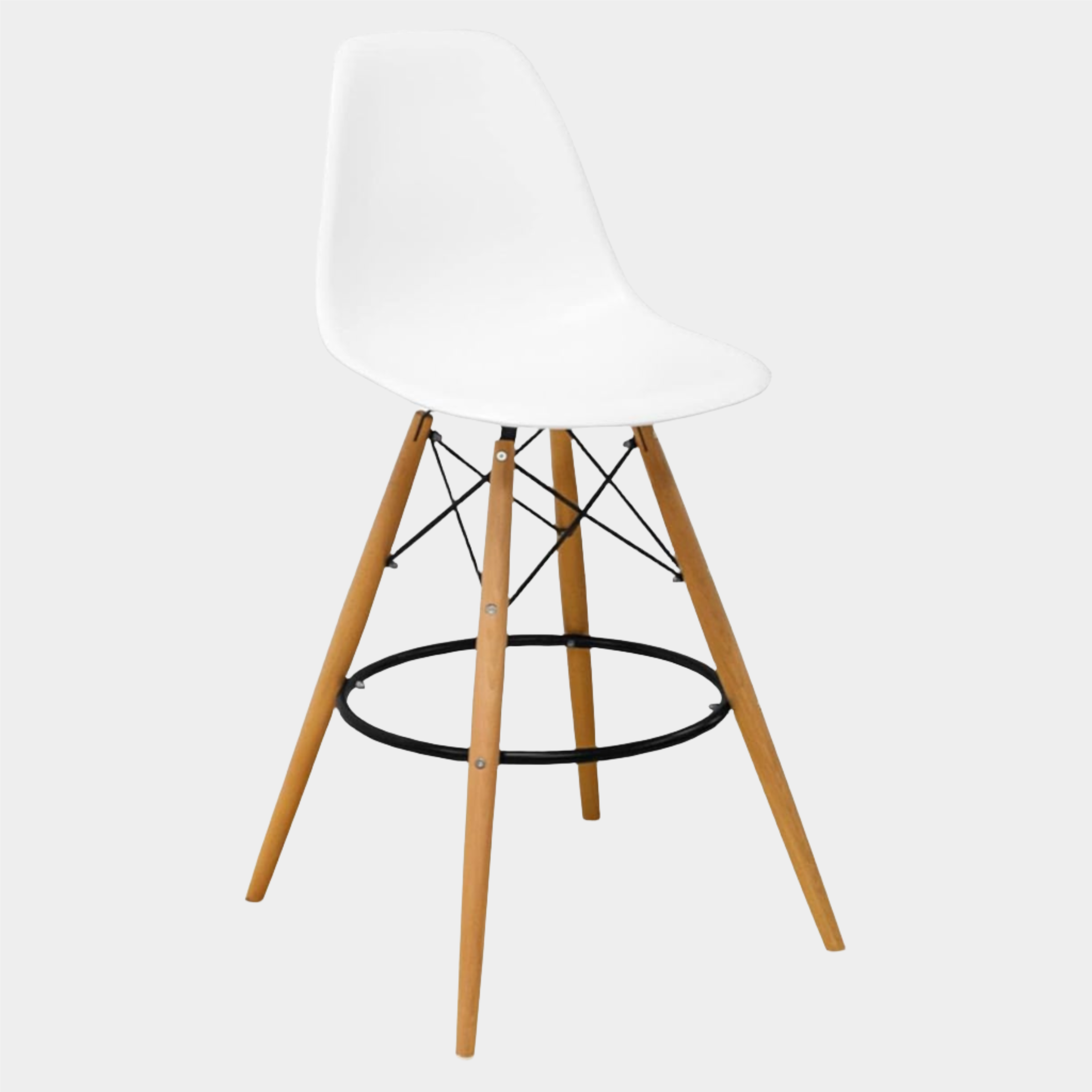 Eiffel Stool Natural Wood Legs (26")