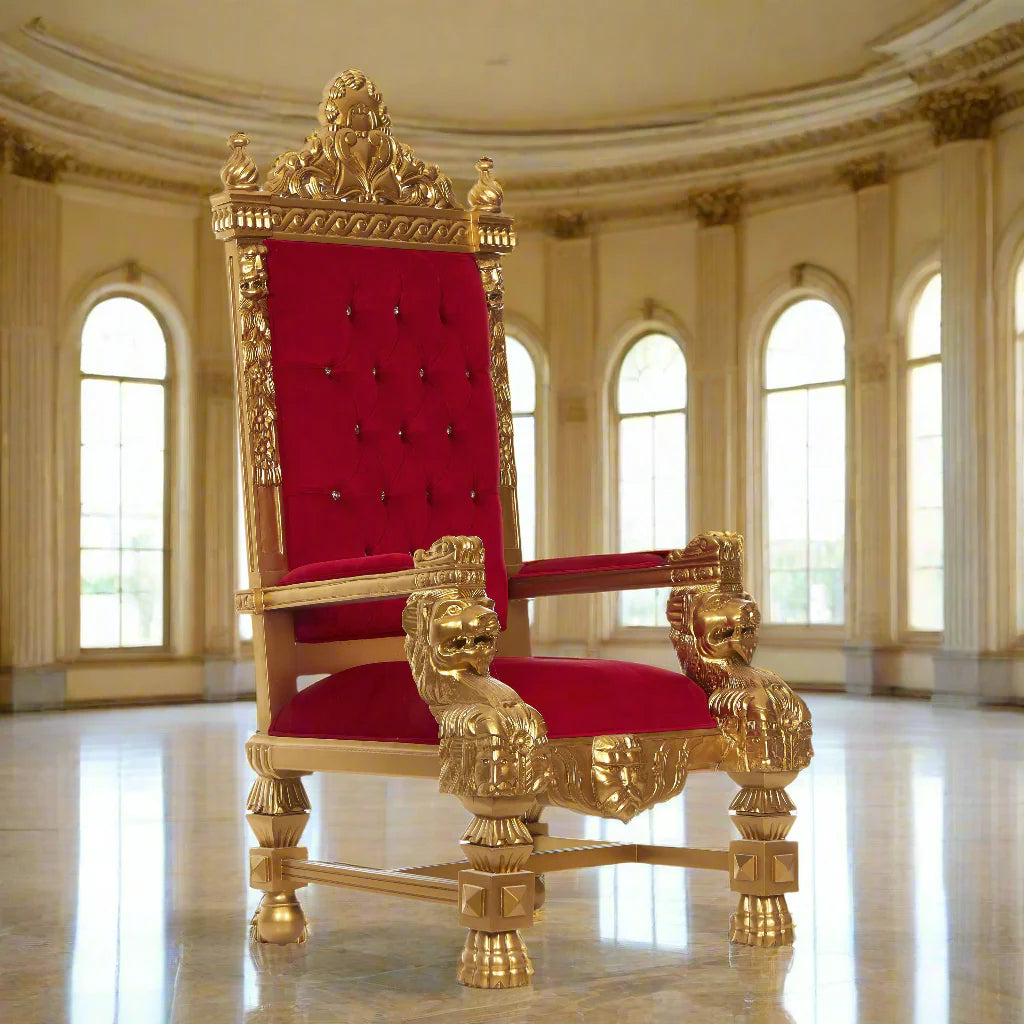 King Samuel 68 Lion Throne Chair