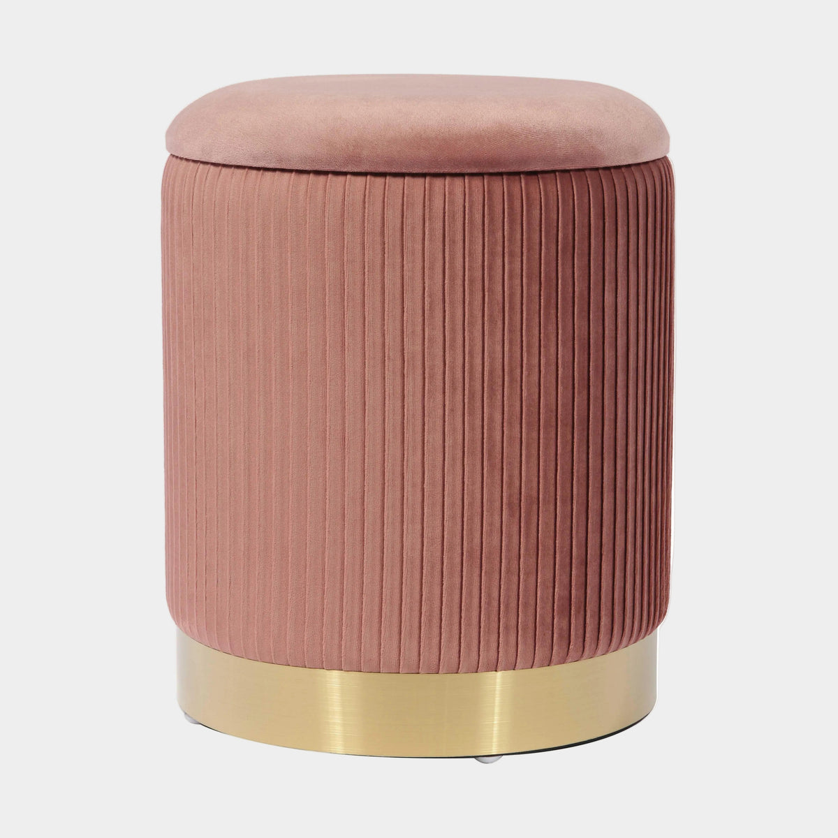 Zoe Storage Ottoman - Performance Velvet