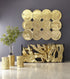 Log Small Gold Stool