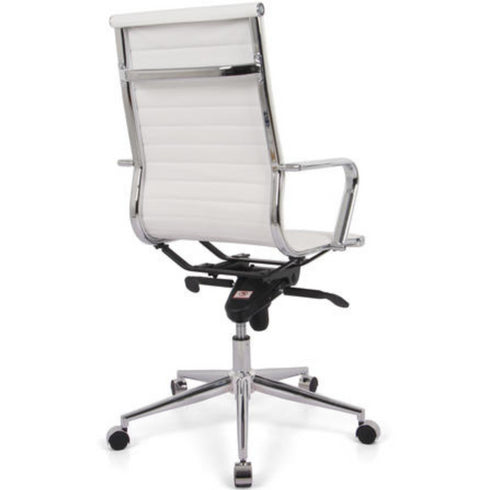 Toni Office Chair with Chrome Frame - High Back