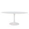 Oval Shiny White Tulip Dining Table