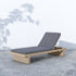 LEROY OUTDOOR CHAISE - WASHED BROWN