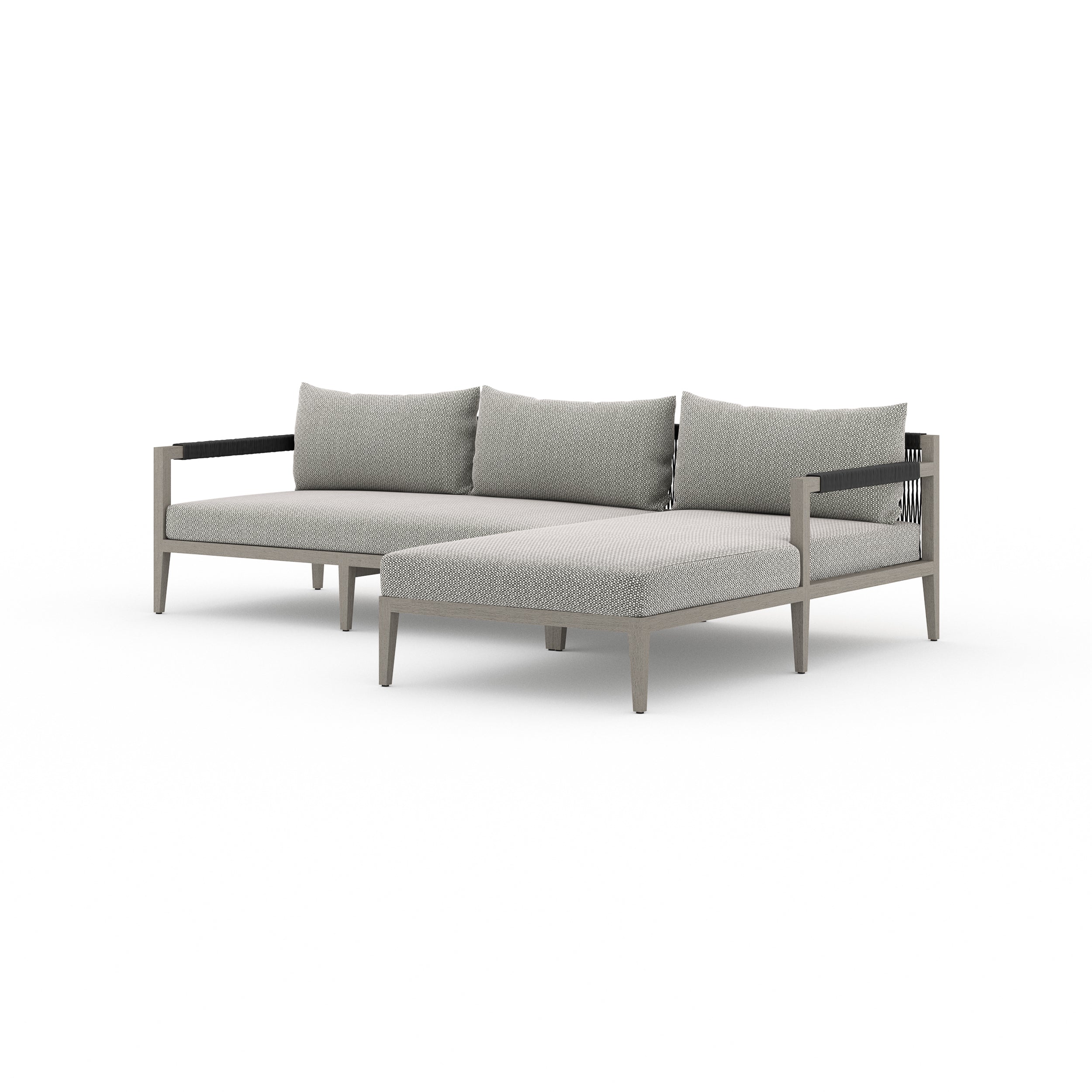 Sherwood Outdoor 2-Piece Sectional - Weathered Grey