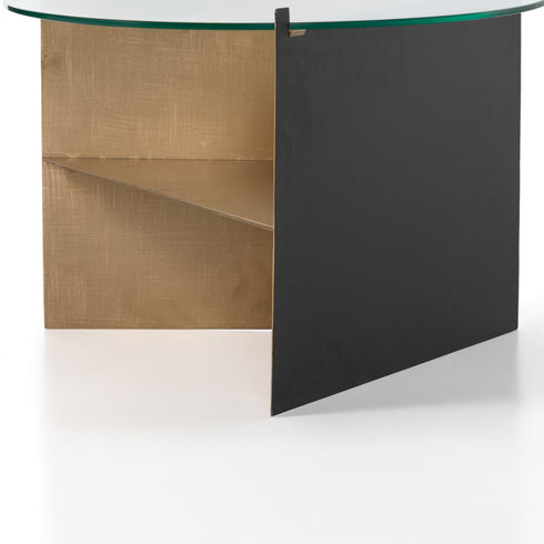 BENICIO COFFEE TABLE-GOLD BRUSH