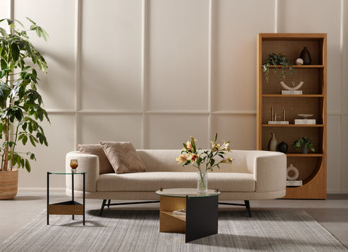 BENICIO COFFEE TABLE-GOLD BRUSH