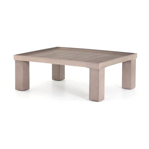 RIGBY OUTDOOR COFFEE TABLE-TAUPE