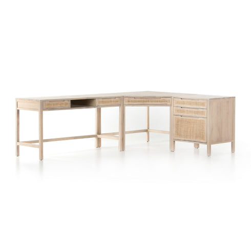 Clarita Desk System W/ Filing Cabinet