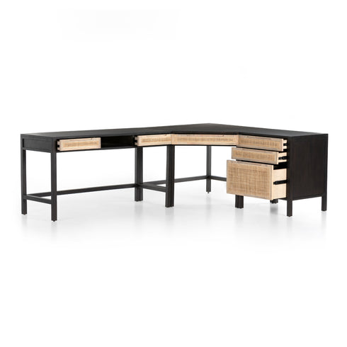 Clarita Desk System W/ Filing Cabinet