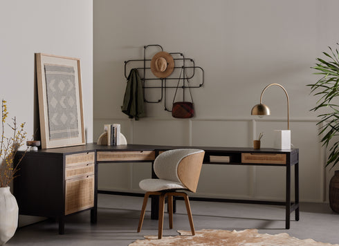Clarita Desk System W/ Filing Cabinet