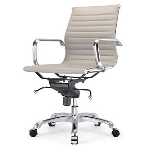 Toni Office Chair with Chrome Frame - Low Back