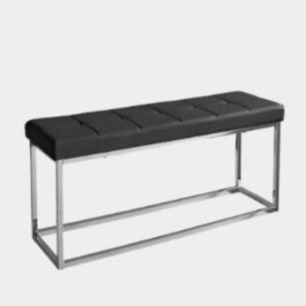 Banc en cuir végétalien 40"