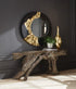 Mercury Mirror Black, Gold Leaf