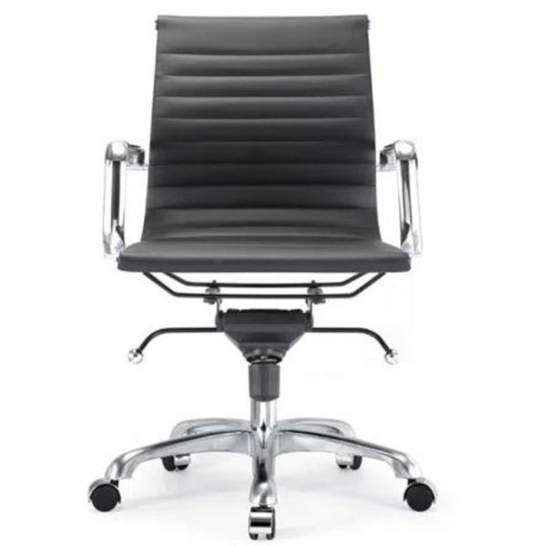 Toni Office Chair with Chrome Frame - Low Back