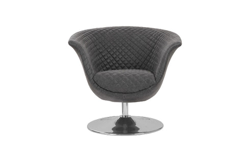 Autumn Dark Gray Swivel Chair
