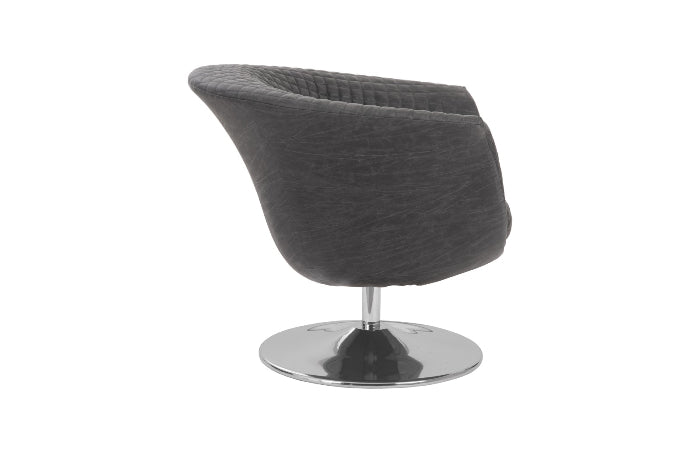 Chaise pivotante gris foncé Autumn