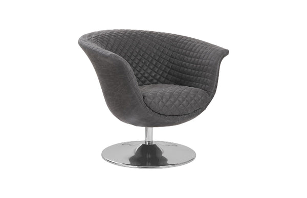 Autumn Dark Gray Swivel Chair