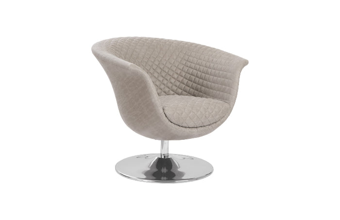 Chaise pivotante gris foncé Autumn