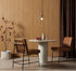 Belle Round Dining Table-Cream Marble