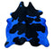 Black and Blue Dyed Cowhide