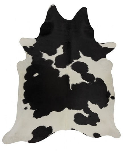 Black and White Natural Cowhide