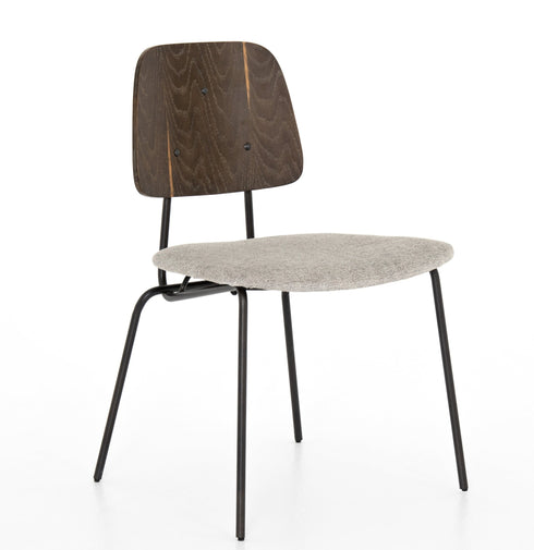 SAMUEL ARMLESS CHAIR - GABARDINE GREY