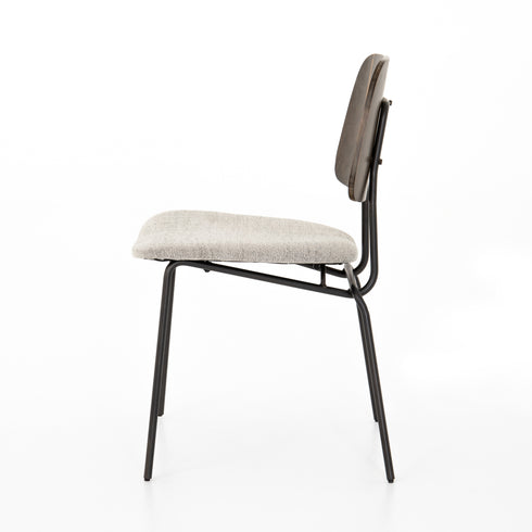 SAMUEL ARMLESS CHAIR - GABARDINE GREY